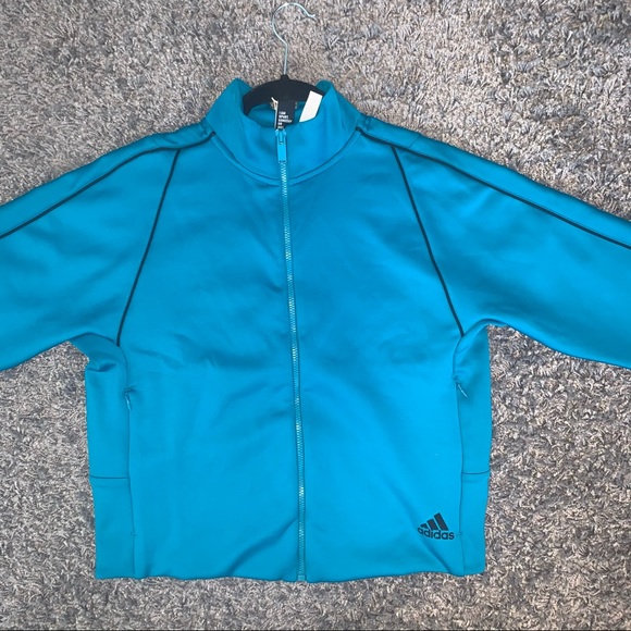 Blue Adidas Track top - Picture 2 of 5